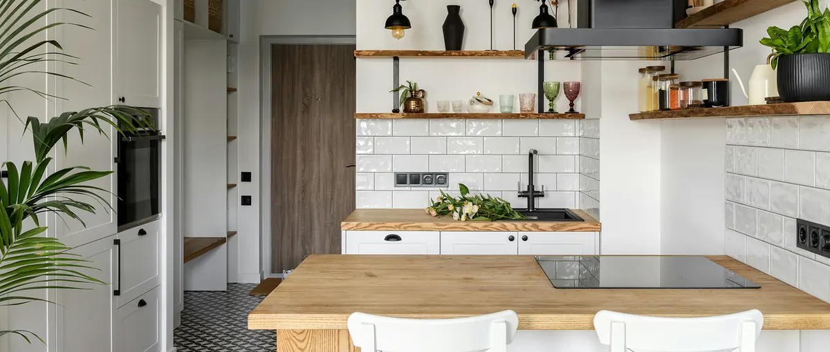 A modern kitchen interior in an investment property